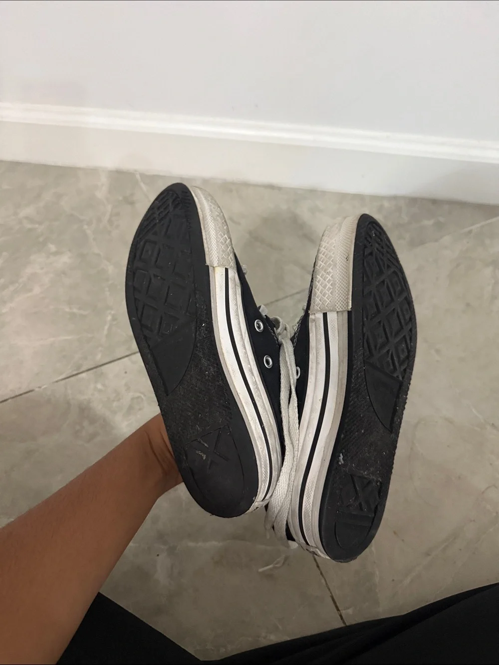 Converse Kids Black High-Top Sneakers with White Accents
